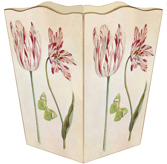 Marye-Kelley Tulips and Butterflies Wastepaper Basket