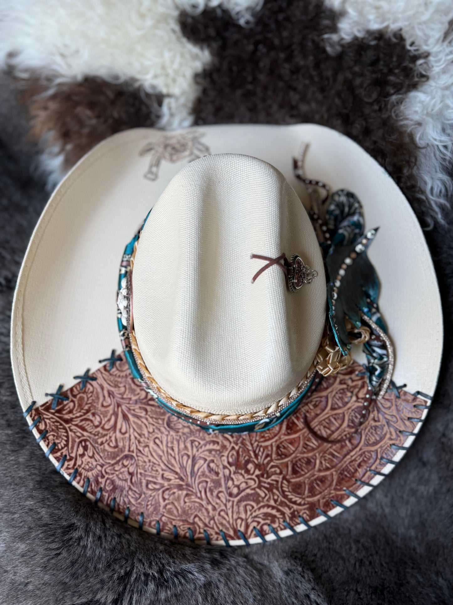 Annie’s Touch Straw Cowgirl Hat- The Teal Nomad