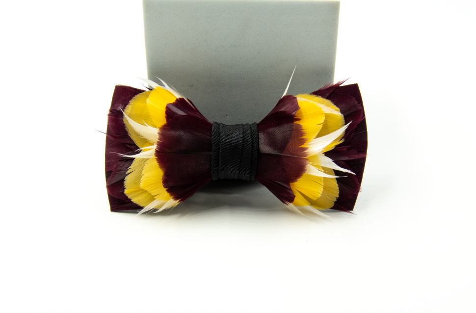 Monarch & Mariposa Feather Bow Tie - The Alumni
