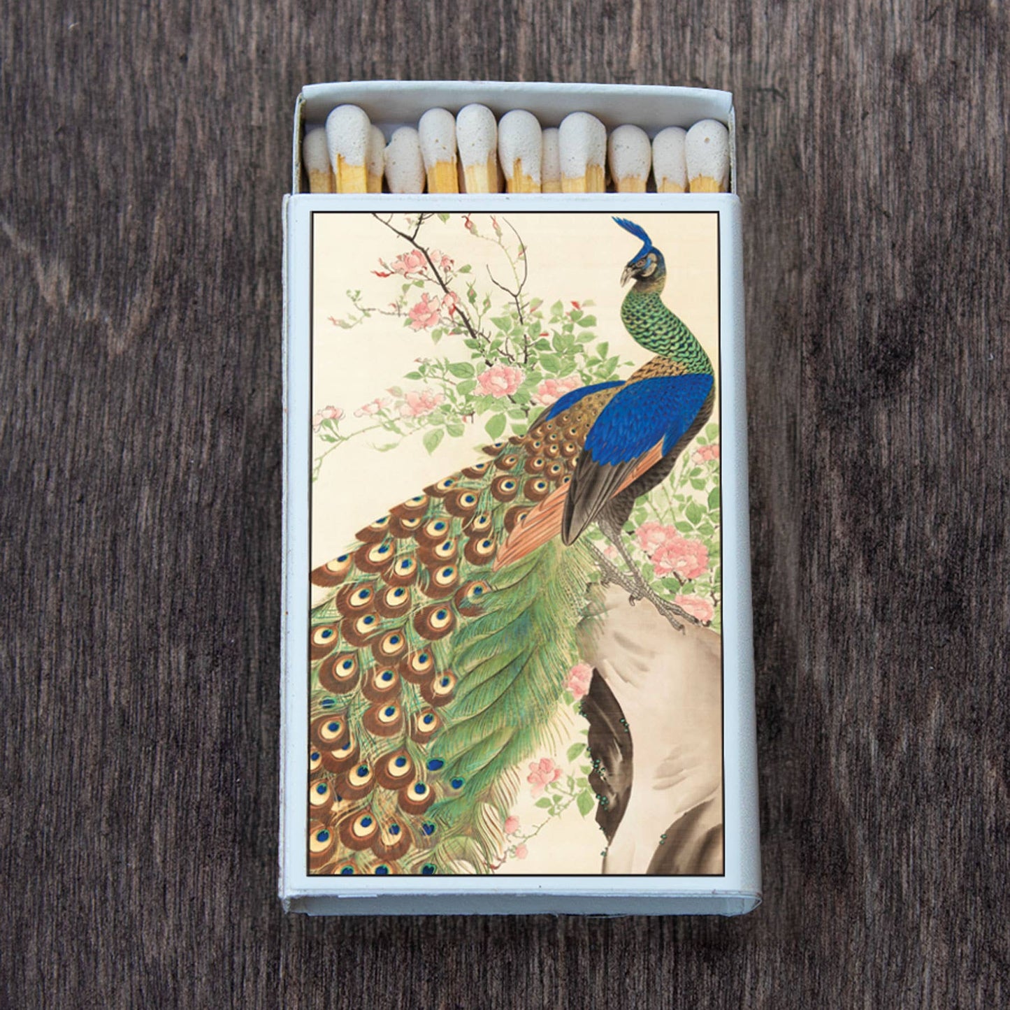 Matches • Japanese Art Peacock • Home Decor for Candles