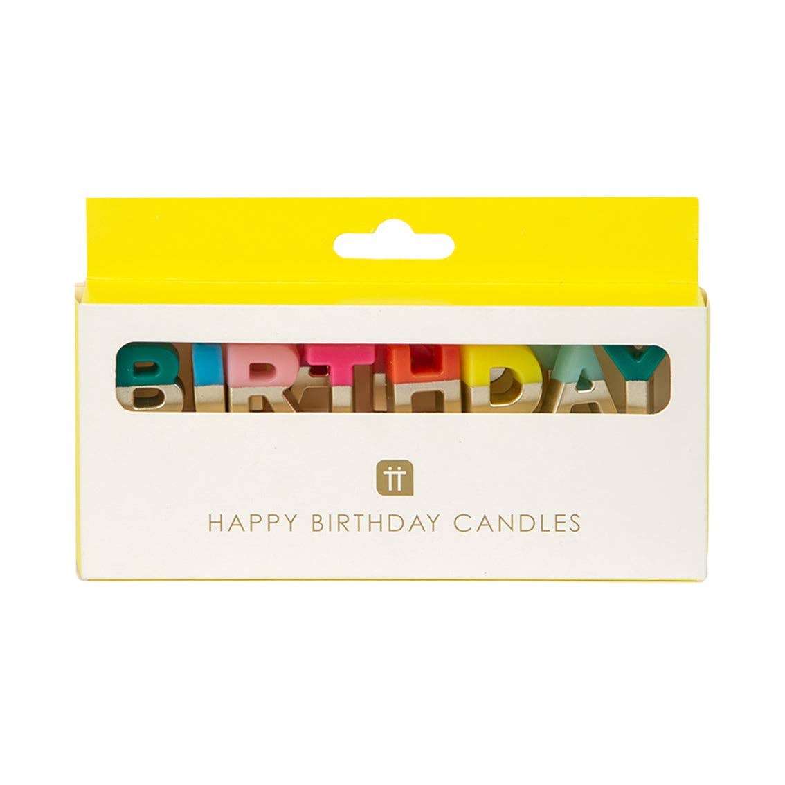 Talking Tables Rainbow Happy Birthday Candles | Cake Candle | Primary Colors