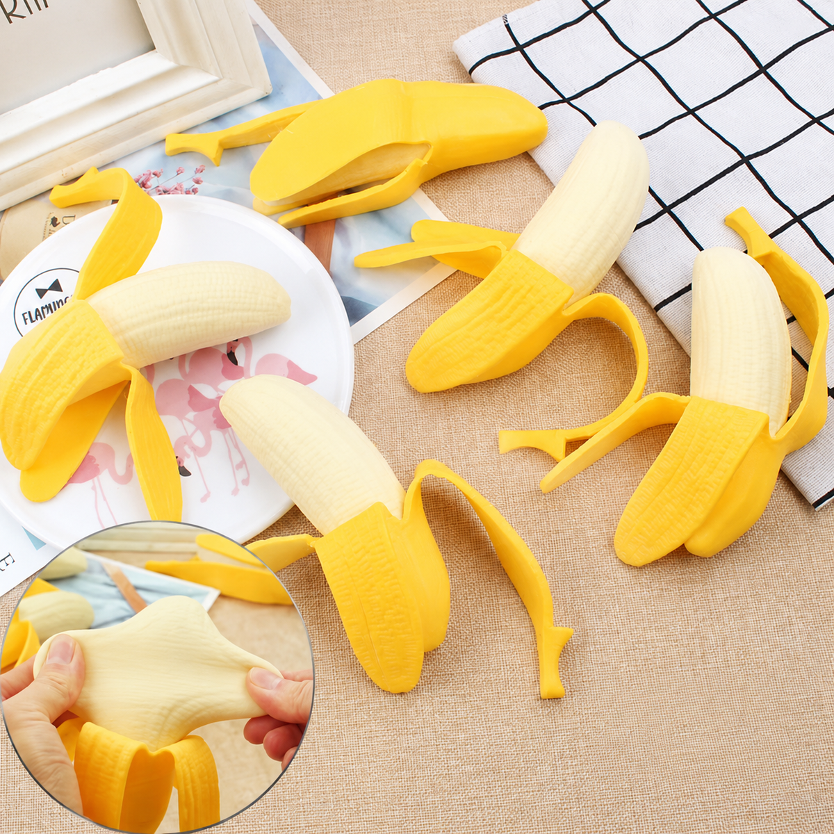ACCITY Banana Shape Squishy Stress Toy