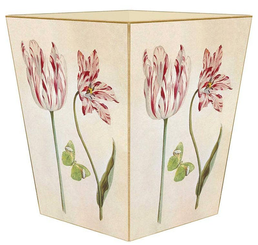 Marye-Kelley Tulips and Butterflies Wastepaper Basket