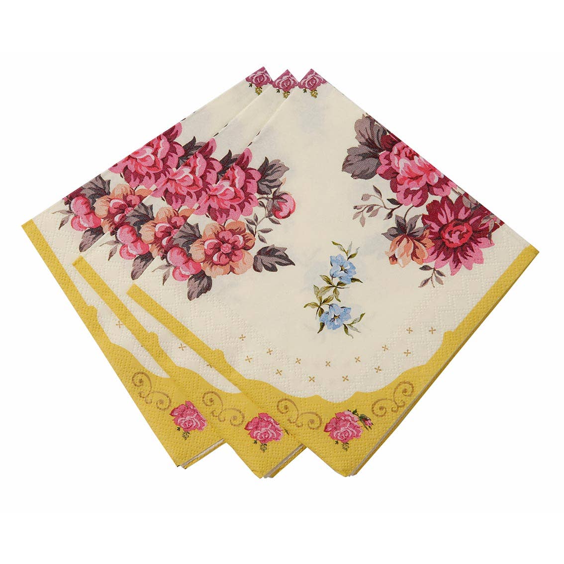 Talking Tables Floral Paper Napkins - 20 Pack | Tea Party Decor |