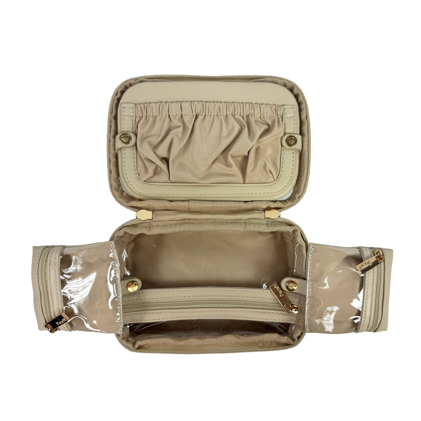 PurseN LITTMINI • Lighted Mirror Case • Latte