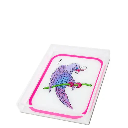 TARA WILSON DESIGNS MAHJONG BIRDIE BAM TRAY