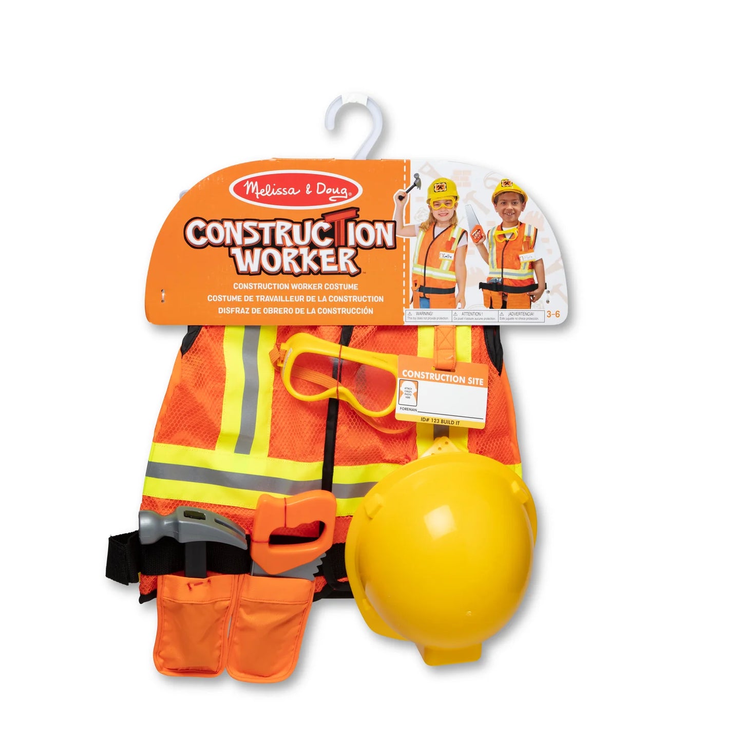 Melissa & Doug Role Play Costume Set/ Construction Worker