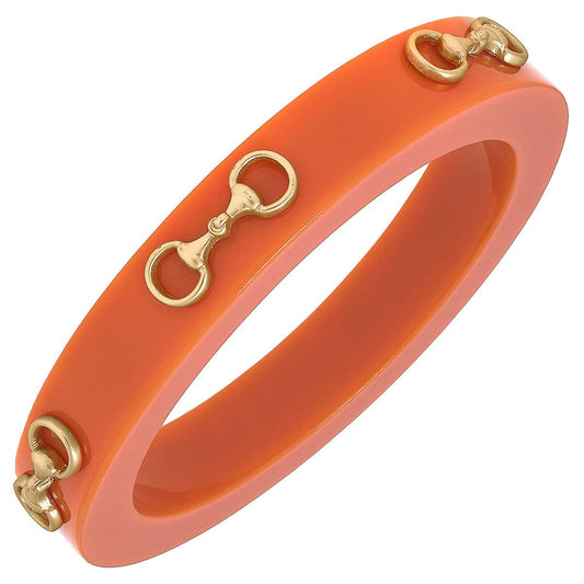 Canvas Style Sutton Horsebit Resin Bangle