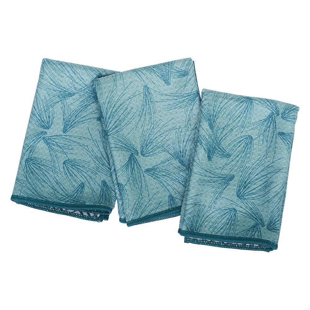 Once Again Home Mighty Mini Towel (Set of 3) Reversible- Botanical Medley
