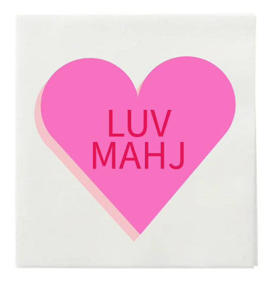 MAHJI MAMAS “LUV MAHJ" COCKTAIL NAPKINS