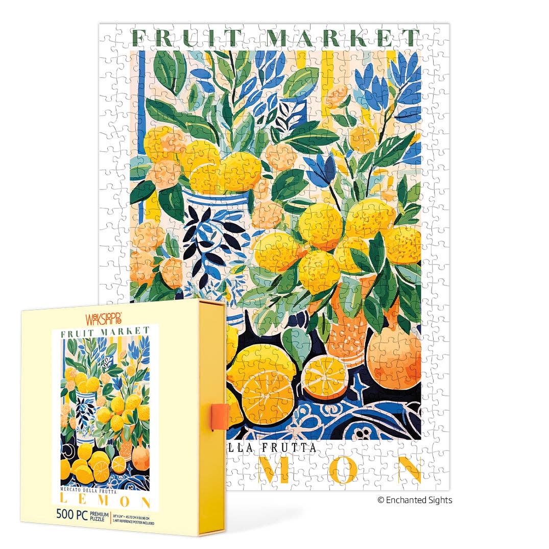 WerkShoppe Fruit Market Lemons 500 Piece Puzzle