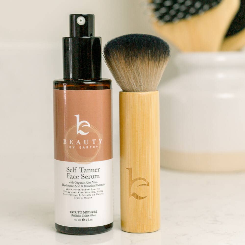 Beauty By Earth Self Tanner Kabuki Facial Tan Application Brush