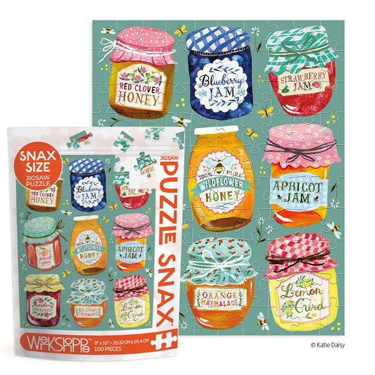 WerkShoppe Jam & Honey 100 Piece Puzzle Snax