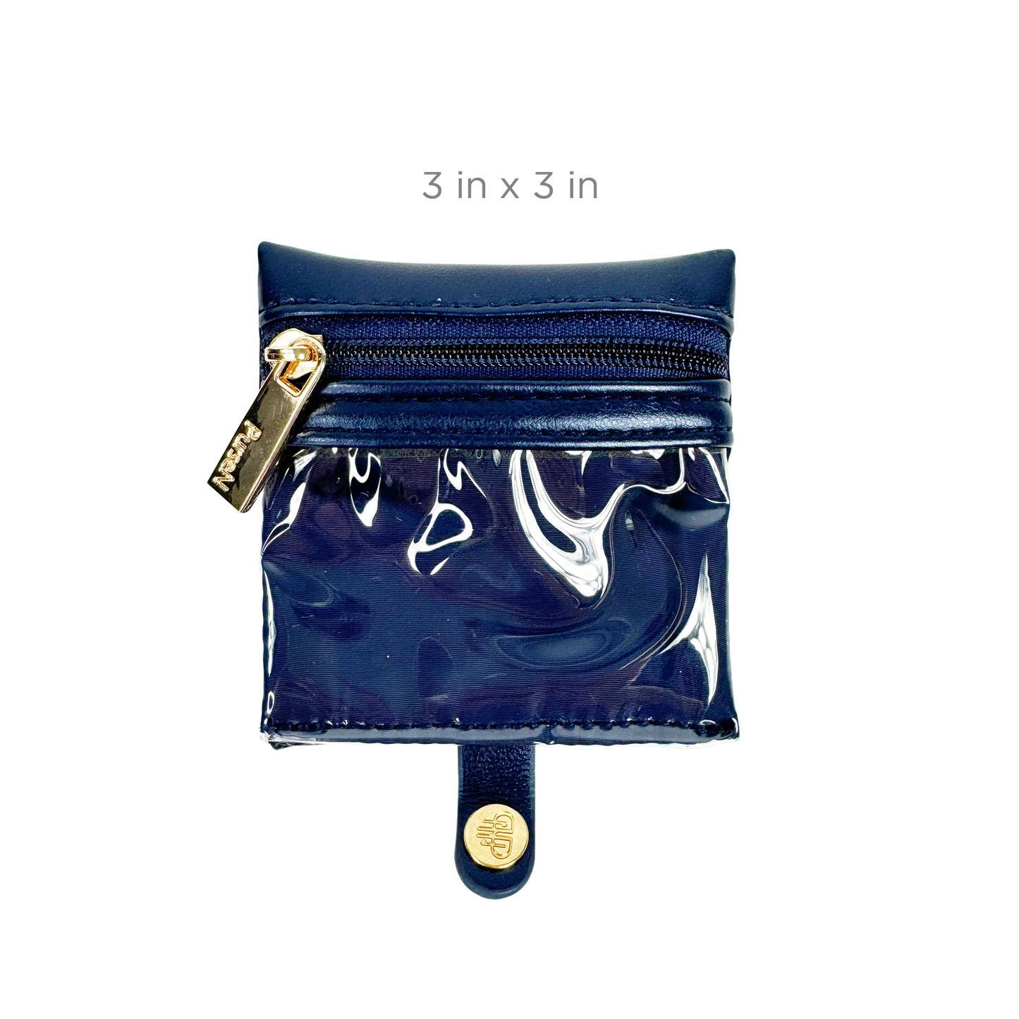 PurseN LITTMINI • Lighted Mirror Case • Navy Pearl