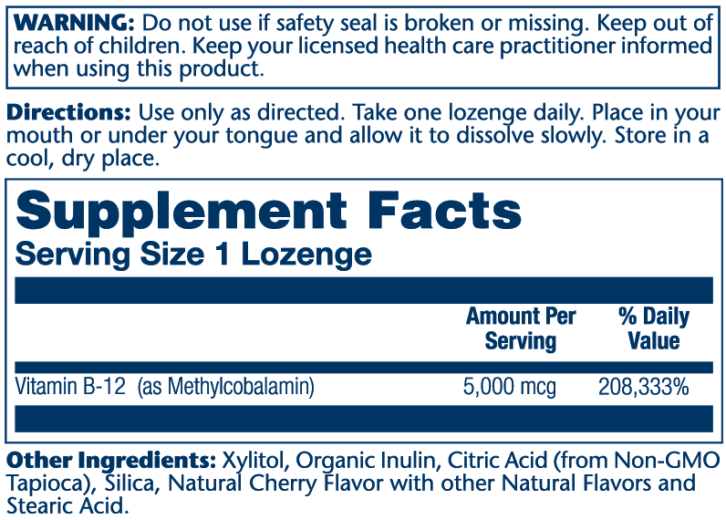 Solaray Methyl B-12 - Cherry Lozenge