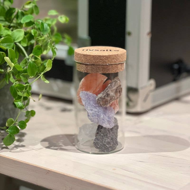 RIVSALT™ - Salt Rock Selection Glass Jar