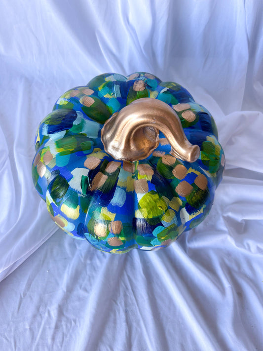 Jessica Reynolds Large Blue Abstract Pumpkin
