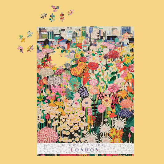 WerkShoppe London Flower Market 500 Piece Puzzle