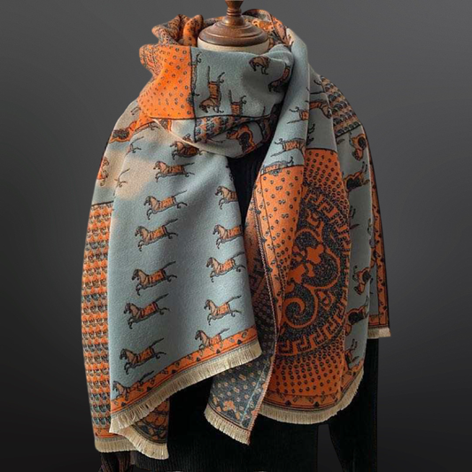 The Heritage Rider Oversized Scarf/Pashmina