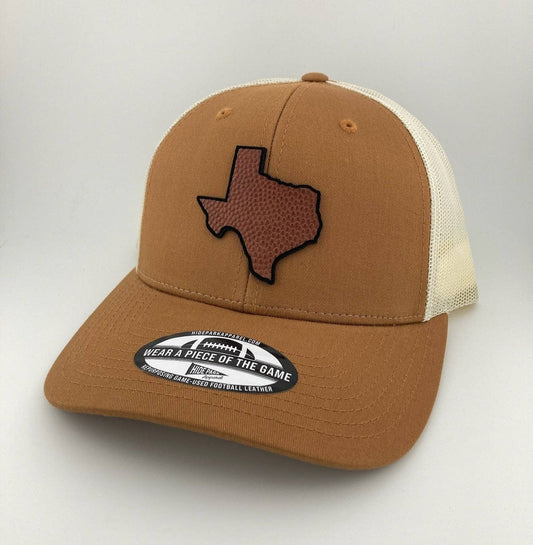 Hide Park - The Big Tex Trucker Hat | Game-Used Football Leather