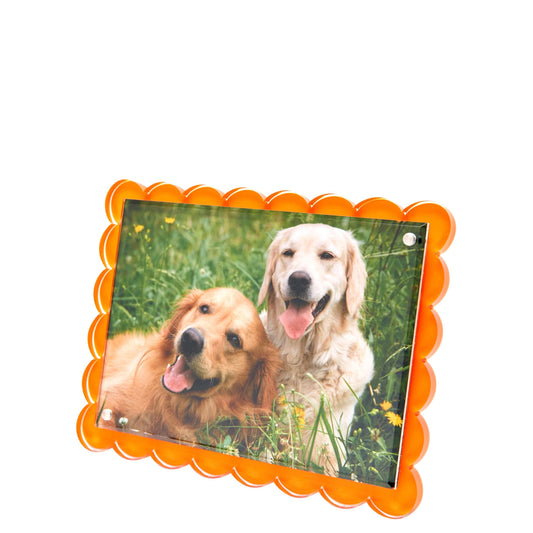 Tara Wilson SCALLOP FRAME - ORANGE