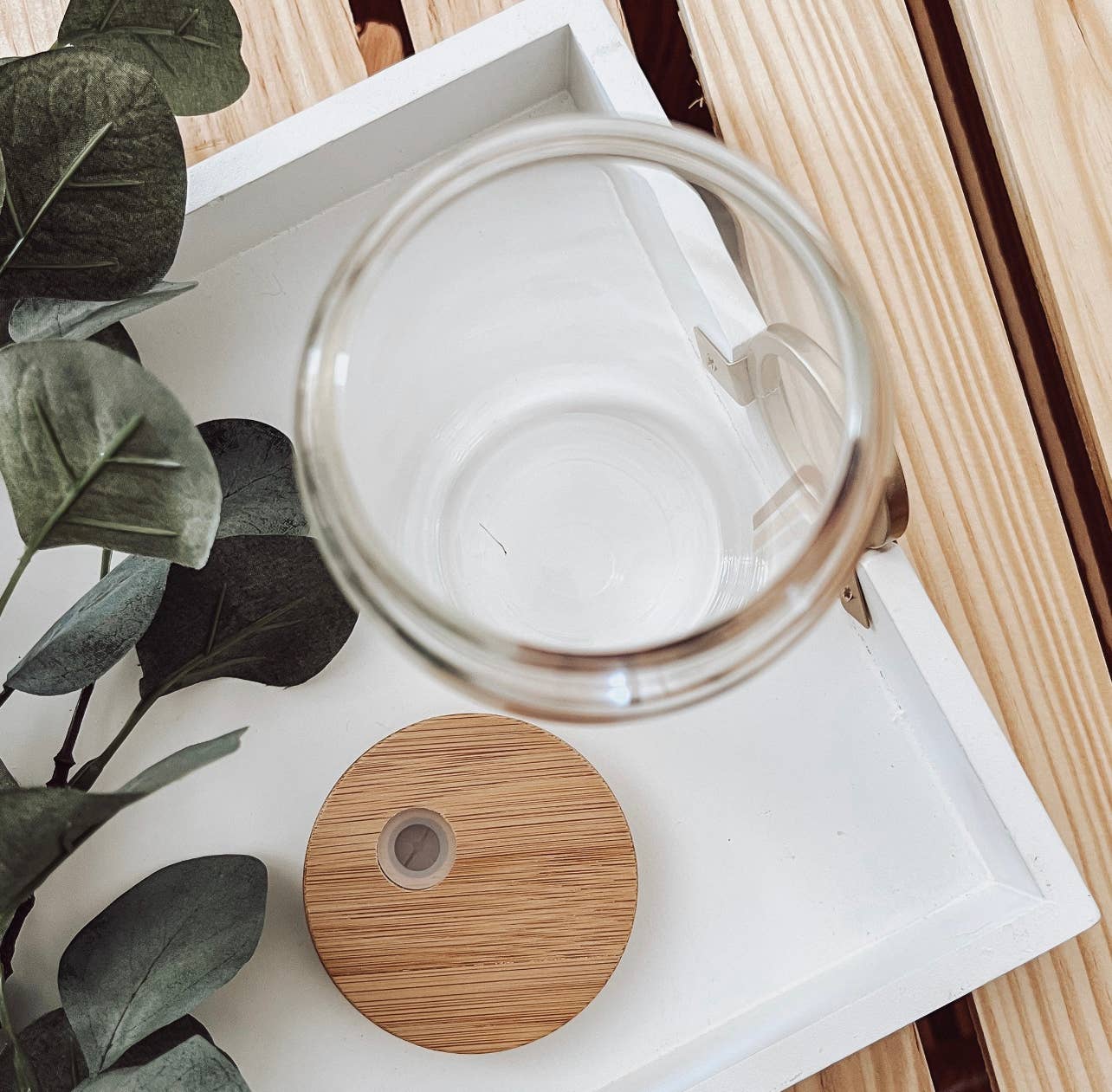In My Mom Era 16oz Glass Cup with Bamboo Lid
