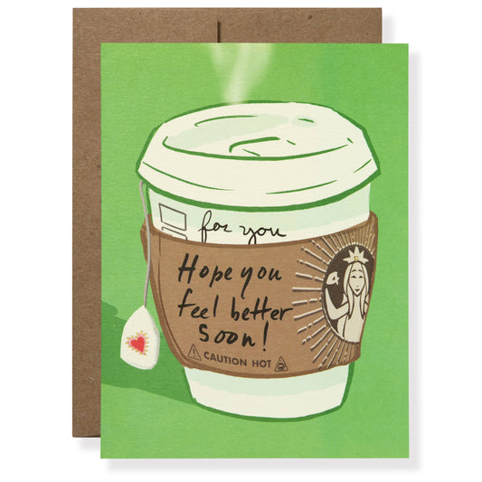 Karen Adams Coffee Greeting Card