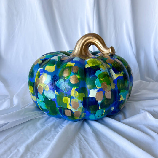Jessica Reynolds Large Blue Abstract Pumpkin