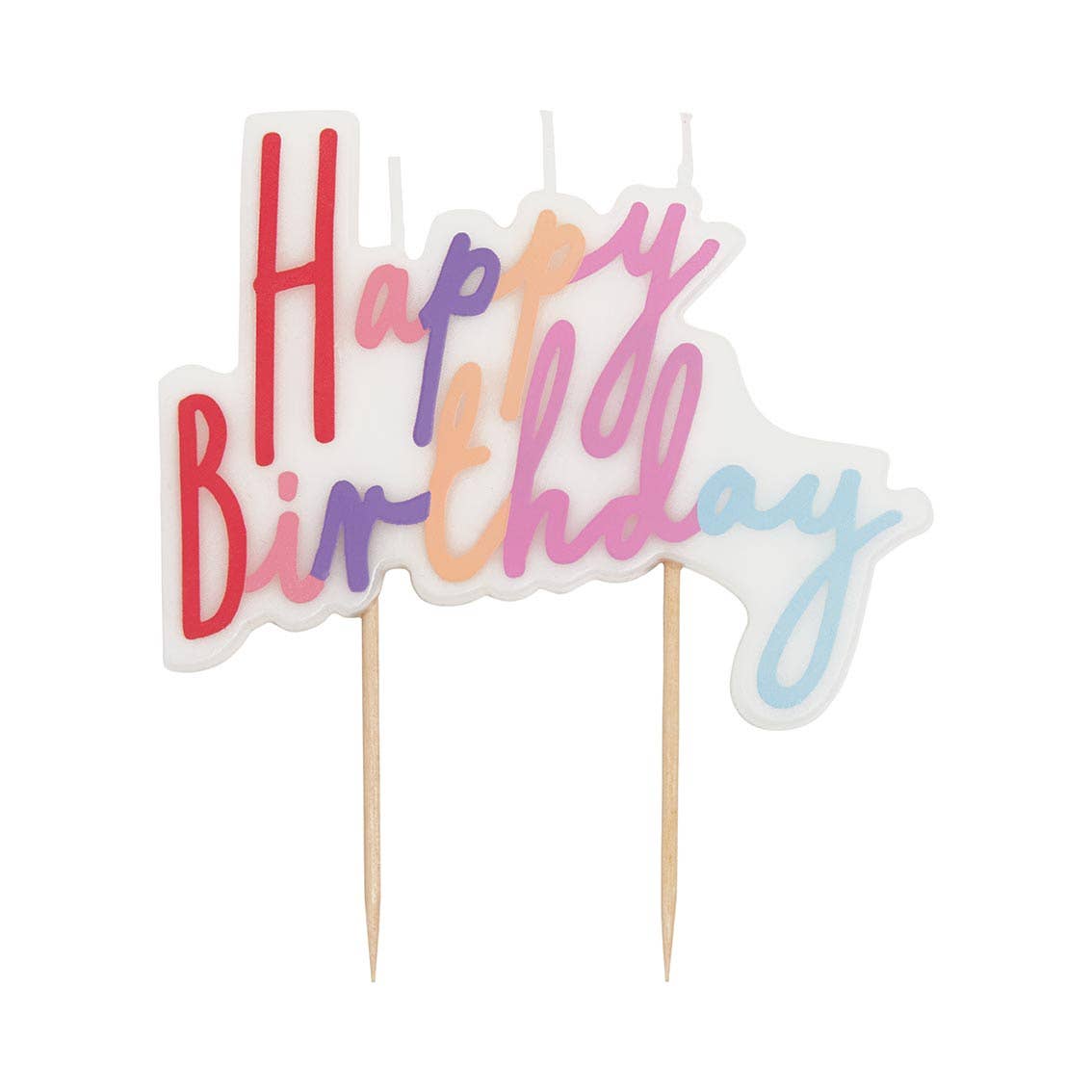 Talking Tables Pastel Happy Birthday Candle | Cake Candles |