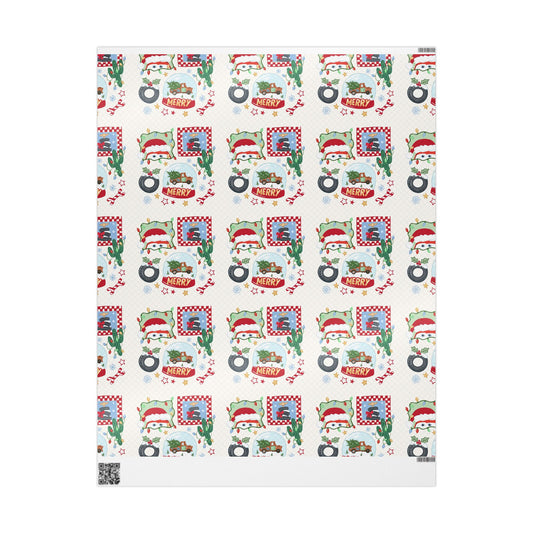 Rustic Country Christmas Wrapping Paper