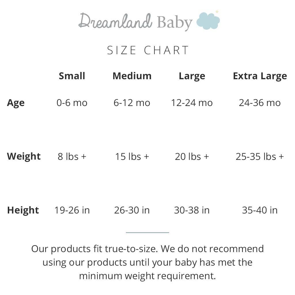 Dreamland Baby Dream Weighted Sleep Sack, 0-6 months old