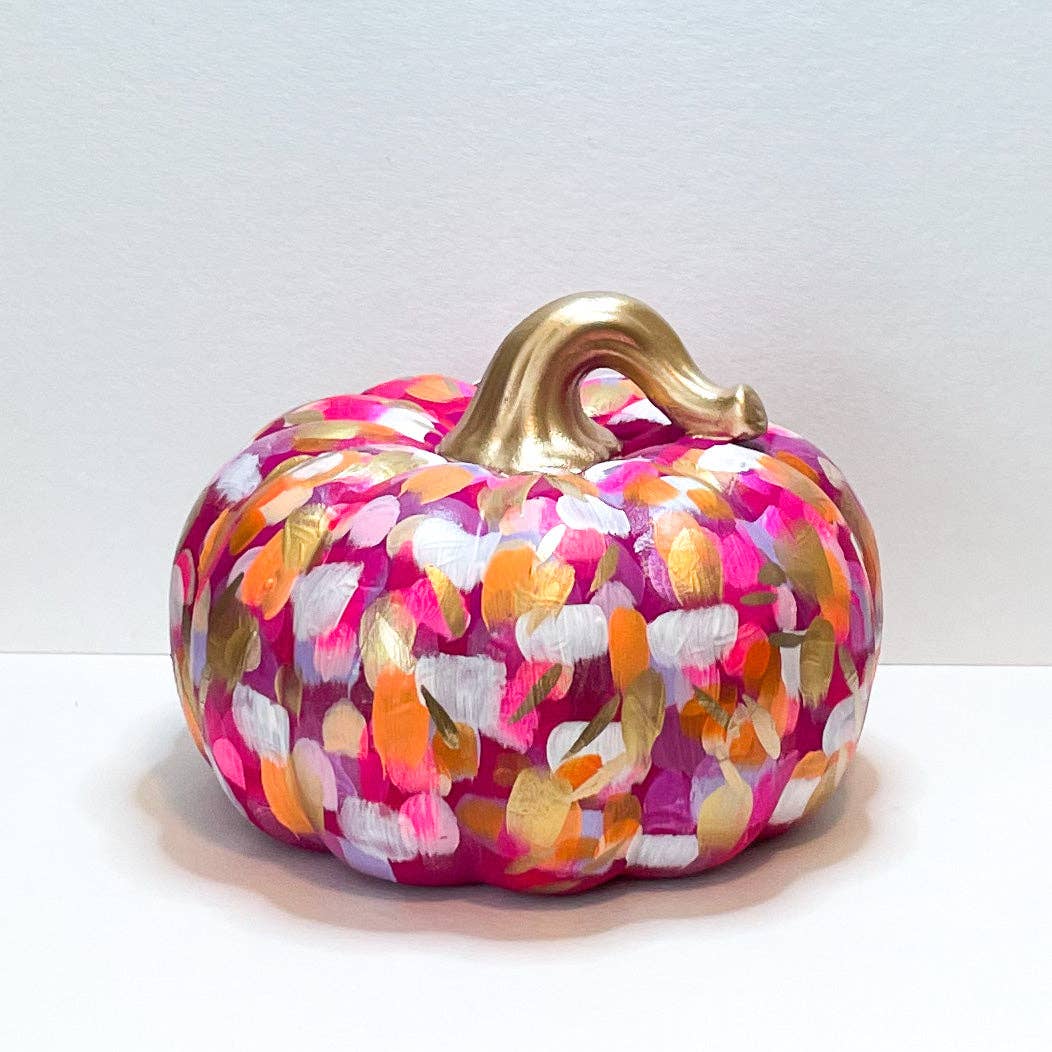 Jessica Reynolds Large Pink Abstract Pumpkin