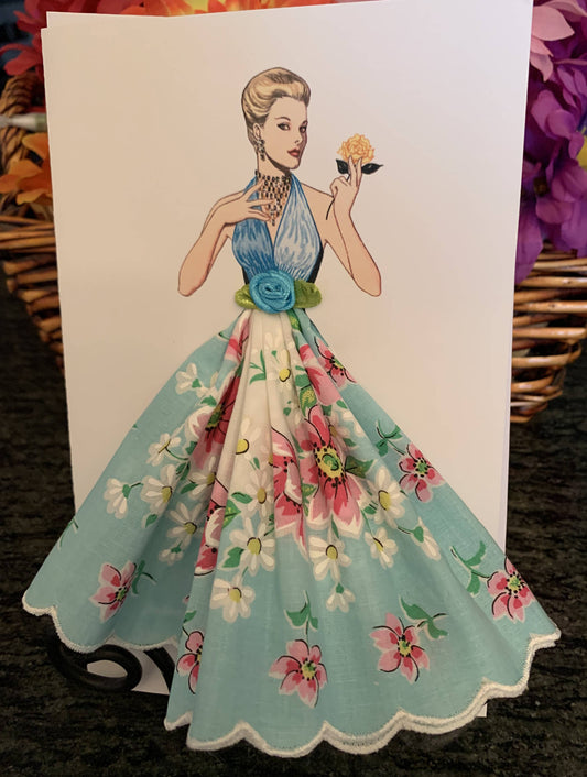 1958 Madame Gres Keepsake Hanky Card