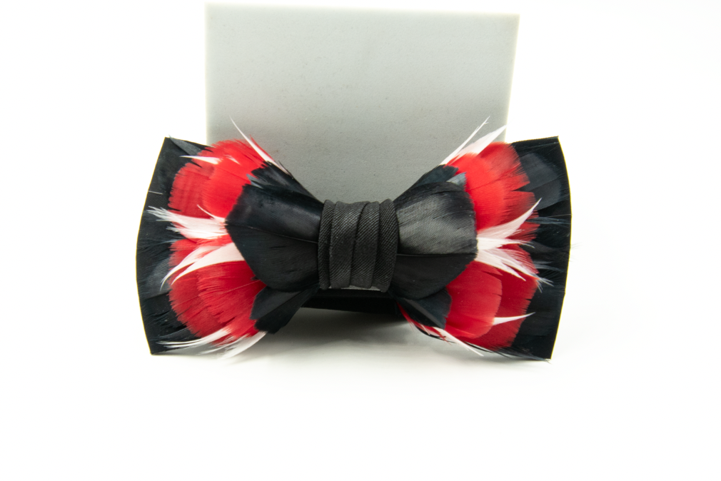 Monarch & Mariposa Feather Bow Tie - The Alumni