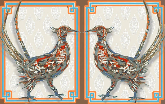 Mid Mod Large Designer Posh Pheasant Door Hangers