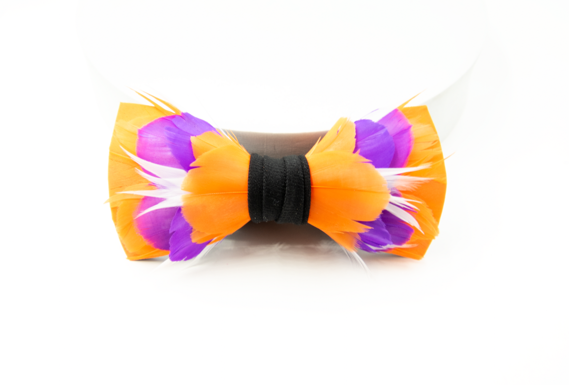 Monarch & Mariposa Feather Bow Tie - The Alumni