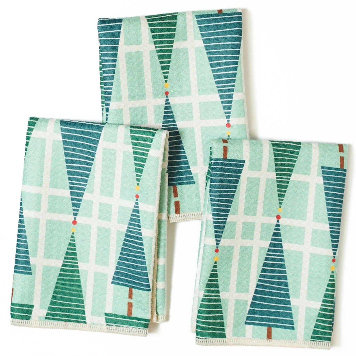 Once Again Home Mighty Mini Towel (Set of 3) Reversible - RJW Stripe Tree