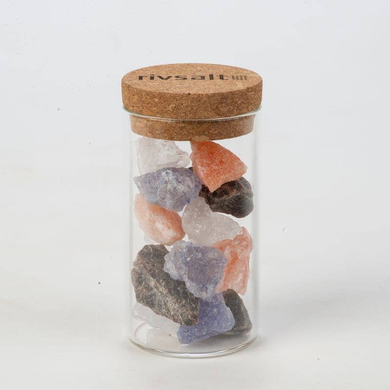 RIVSALT™ - Salt Rock Selection Glass Jar