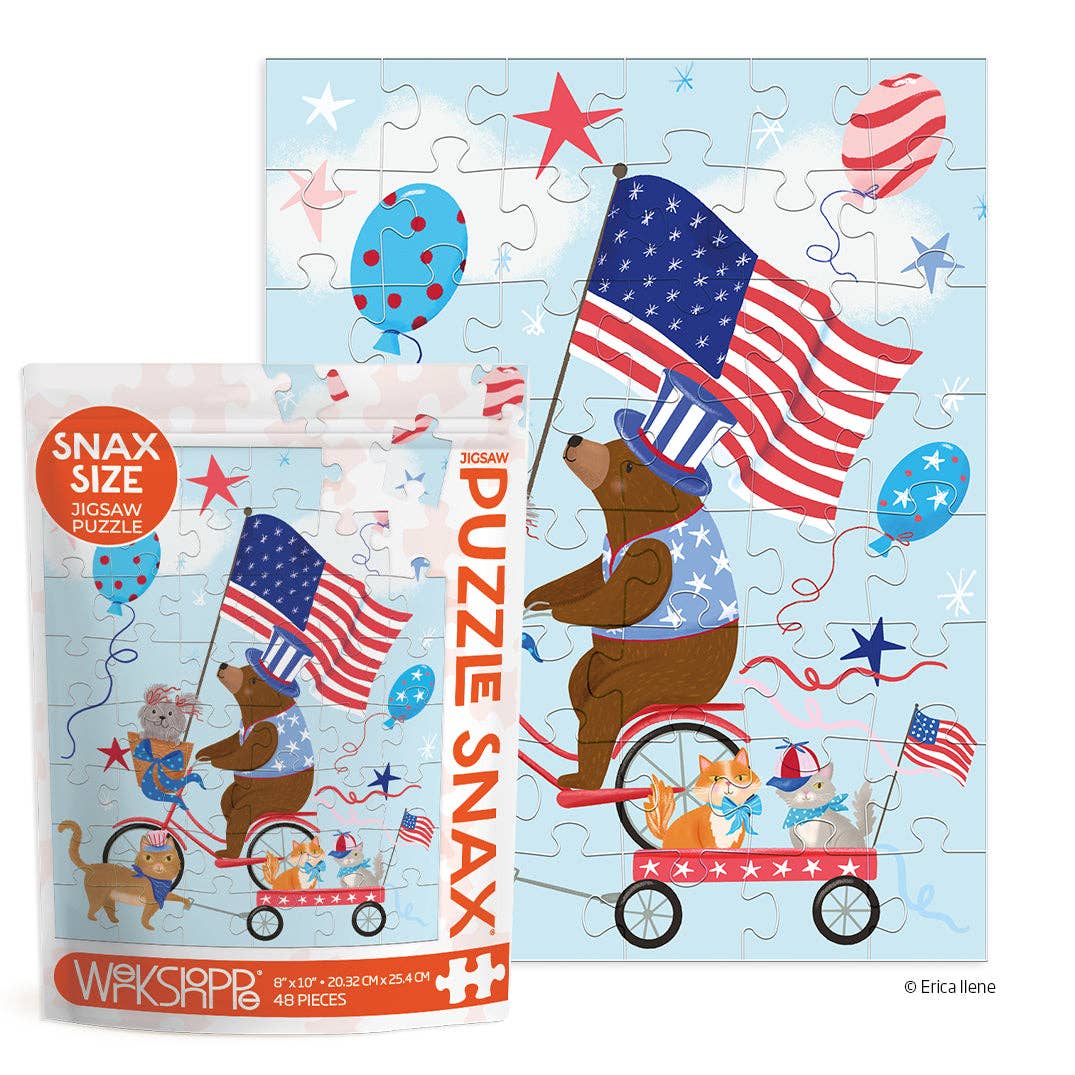 WerkShoppe Paws & Stripes 48 Piece Puzzle Snax
