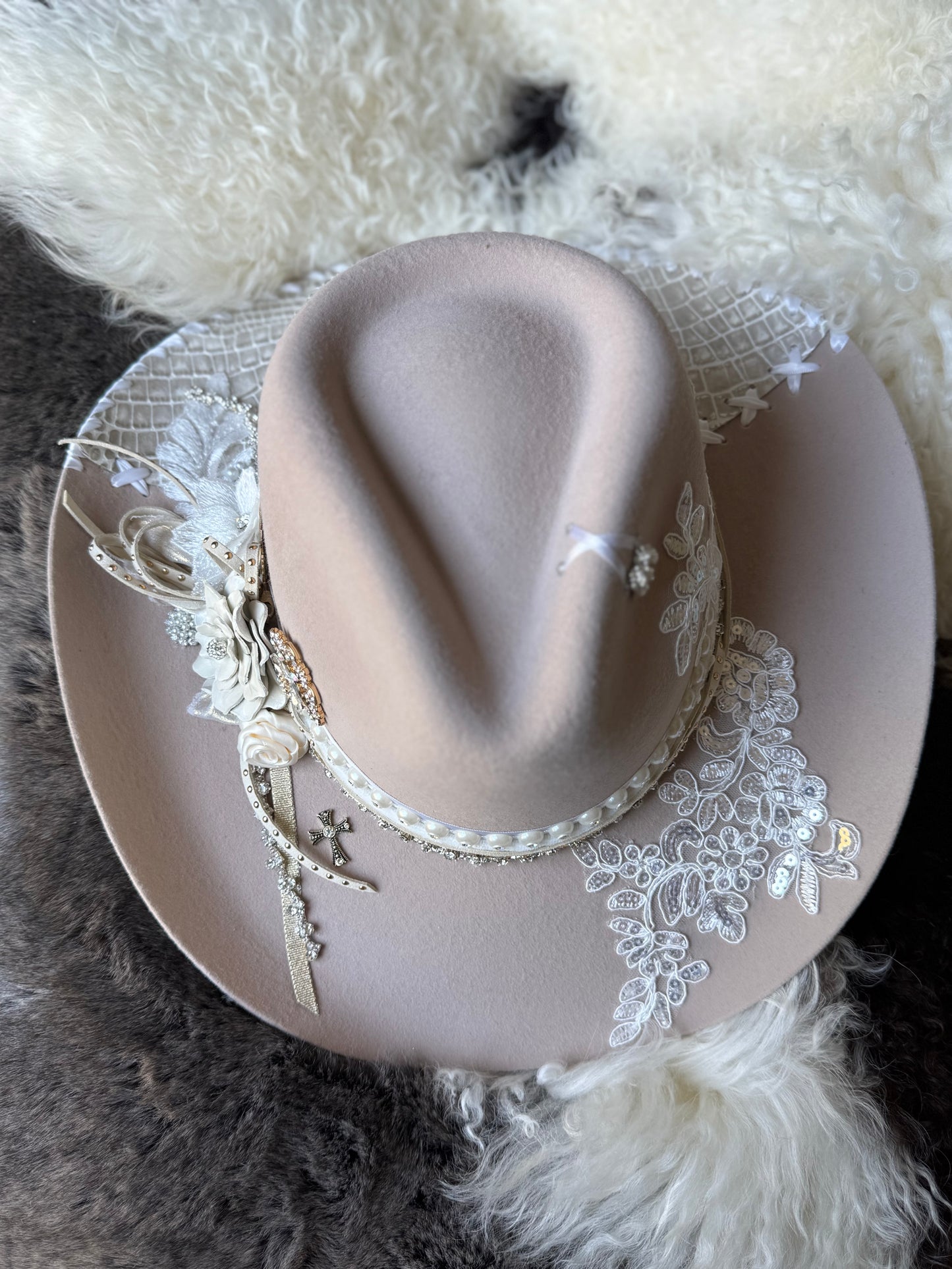 Annie’s Touch Felt Cowgirl Hat- Bridal Collection