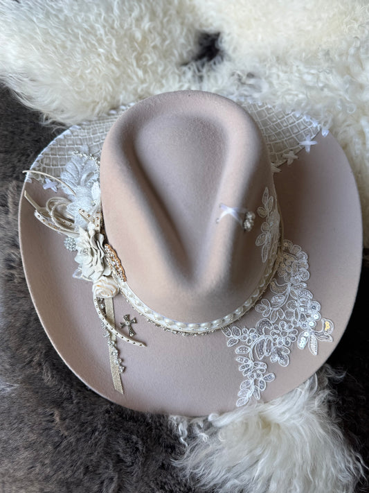 Annie’s Touch Felt Cowgirl Hat- Bridal Collection