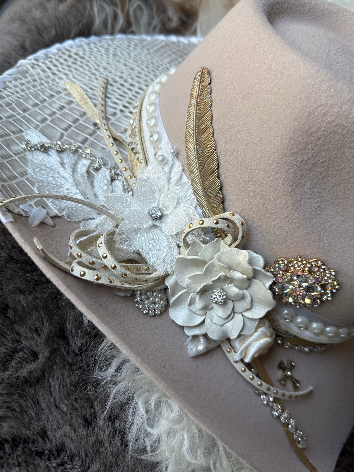 Annie’s Touch Felt Cowgirl Hat- Bridal Collection