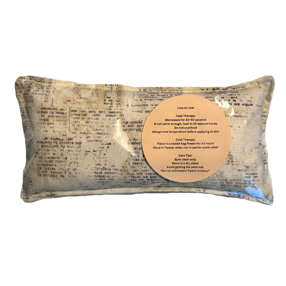 Reusable Hot/Cold Rice Pack - Vintage French Notes