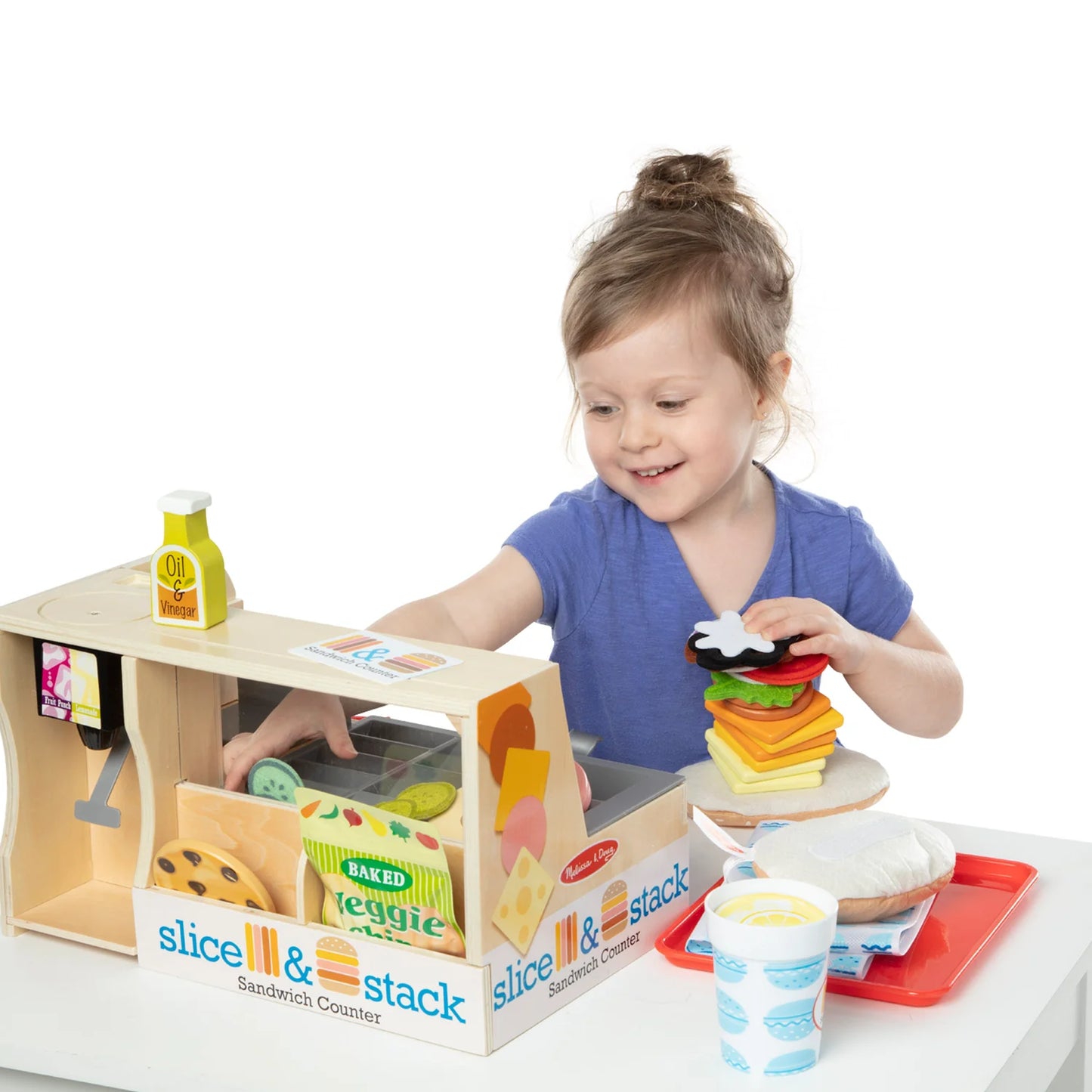 Melissa & Doug Slice & Stack Sandwich Counter