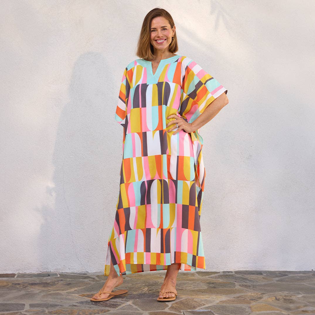 WerkShoppe Oahu Breeze Caftan, Beach and Pool Coverup
