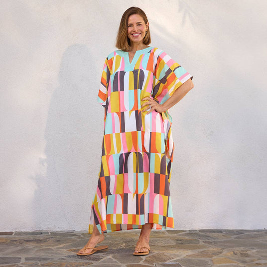 WerkShoppe Oahu Breeze Caftan, Beach and Pool Coverup