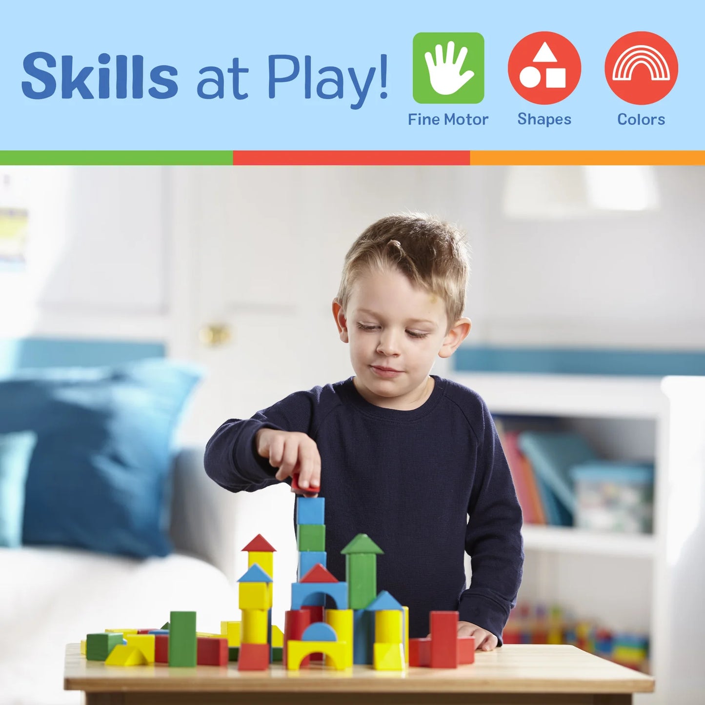 Melissa & Doug 100 Wood Block Set