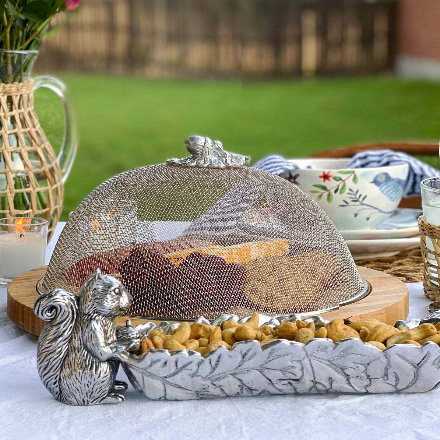 Arthur Court Squirrel Cracker Tray