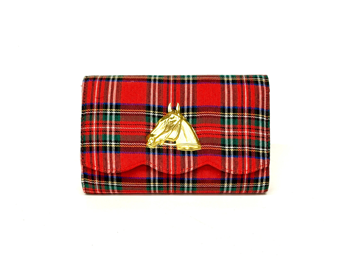 Lisi Lerch - Ruby Scalloped - Red Plaid WS Clutch