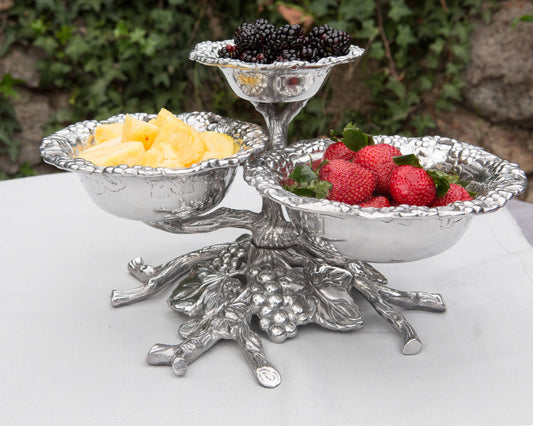 Arthur Court Grape 3-Tiered Bowl